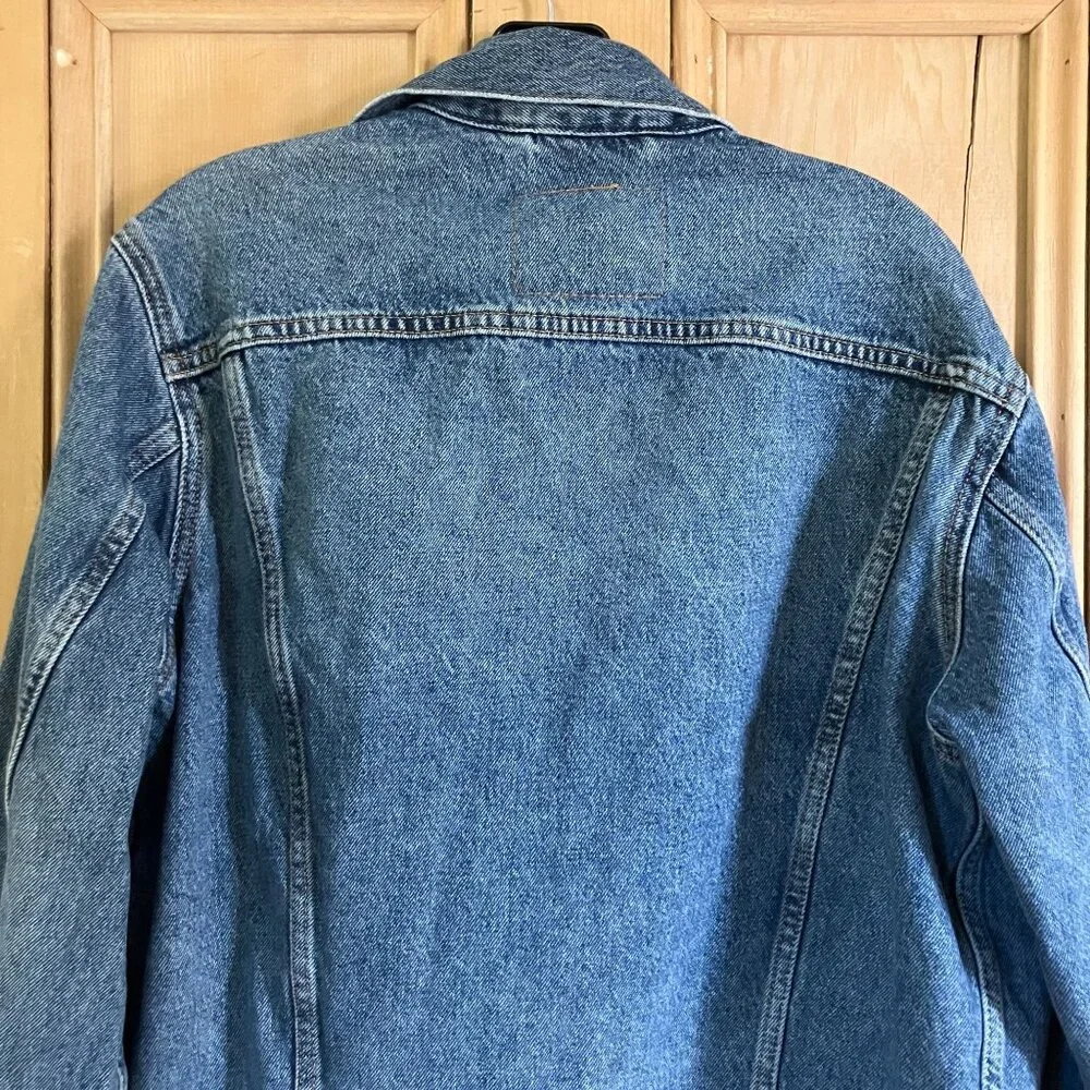 Levi's Premium Womens Vintage Fit Denim Trucker Jacket Size Small Blue FA EXC - Picture 11 of 12